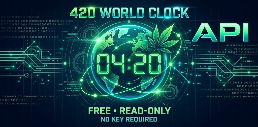 420 World Clock API — free, read-only, no key required